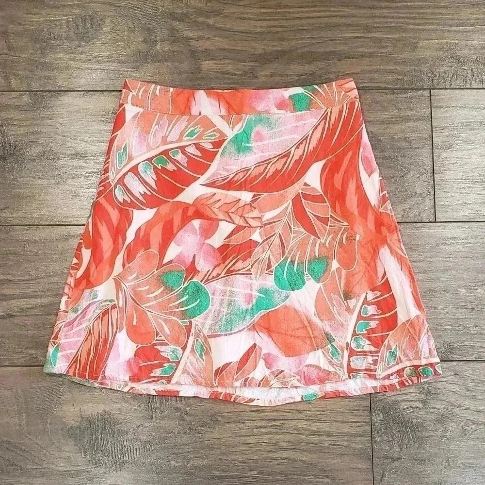 GB Tropical Floral Print Skirt Size Small